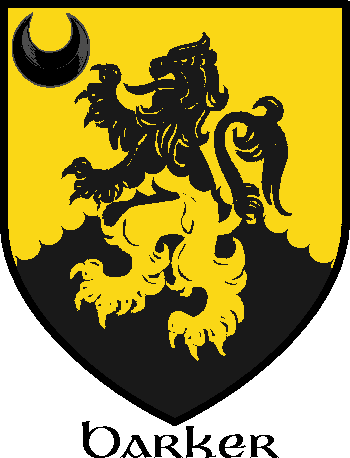 Barker family crest Barker family crest