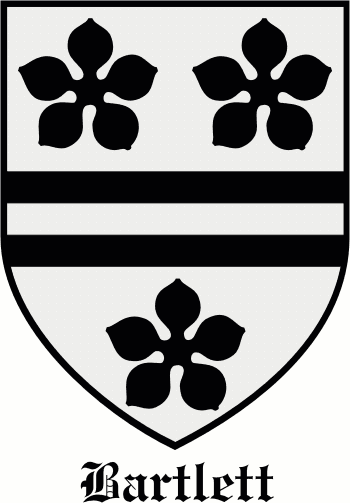 BARTLETT family crest BARTLETT family crest