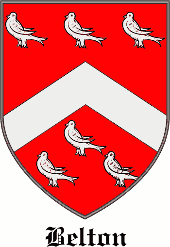 BELTON family crest BELTON family crest
