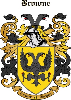 Browne family crest Browne family crest