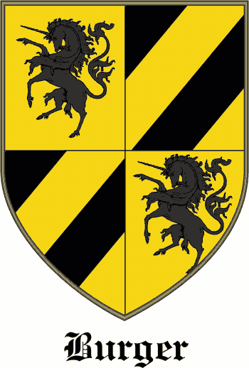 BURGER family crest BURGER family crest
