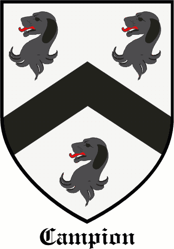 CAMPION family crest CAMPION family crest