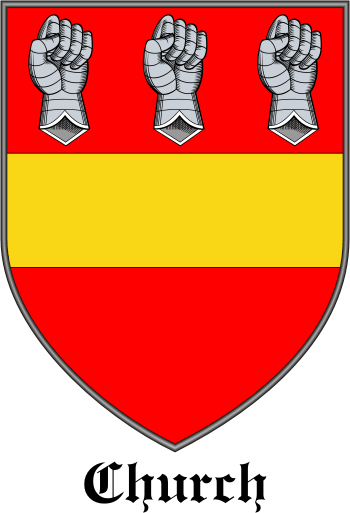 CHURCH family crest CHURCH family crest
