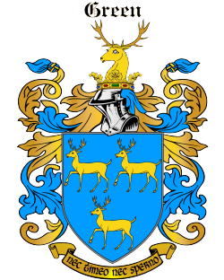 Green family crest Green family crest
