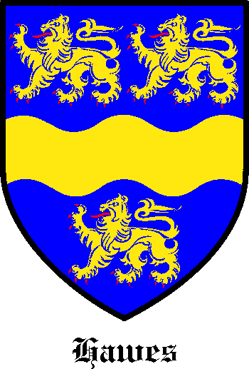 HAWES family crest HAWES family crest