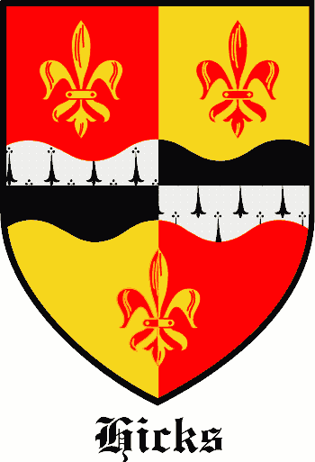 Hix family crest Hix family crest