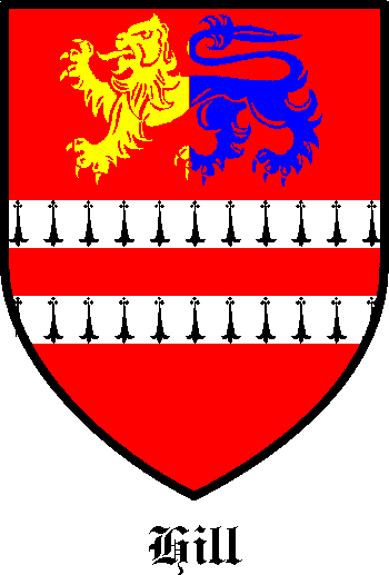 Hill family crest Hill family crest