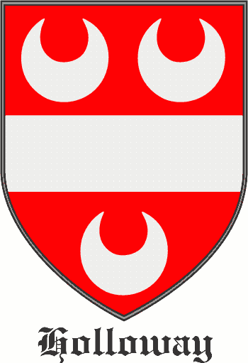 HOLLOWAY family crest HOLLOWAY family crest