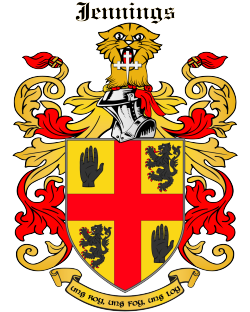 JENNINGS family crest JENNINGS family crest