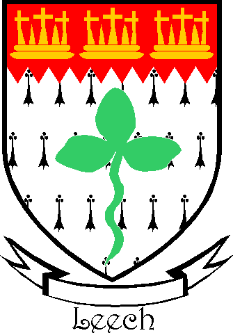 Leech family crest