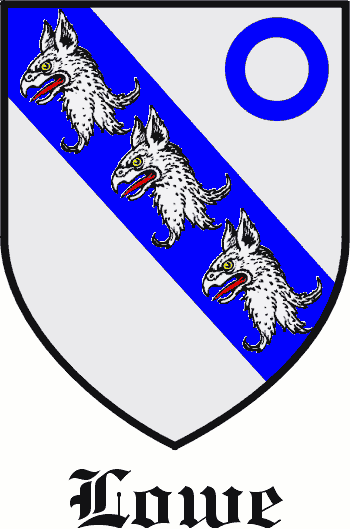 LOWE family crest LOWE family crest