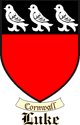 LUKE family crest LUKE family crest