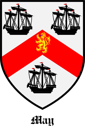 MAY family crest