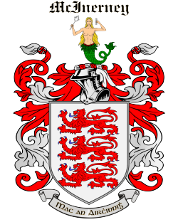 MCINERNEY family crest MCINERNEY family crest