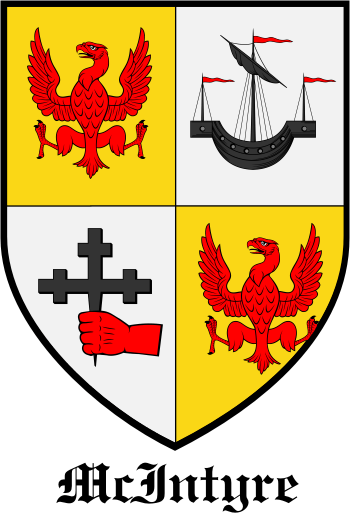 MCINTYRE family crest MCINTYRE family crest