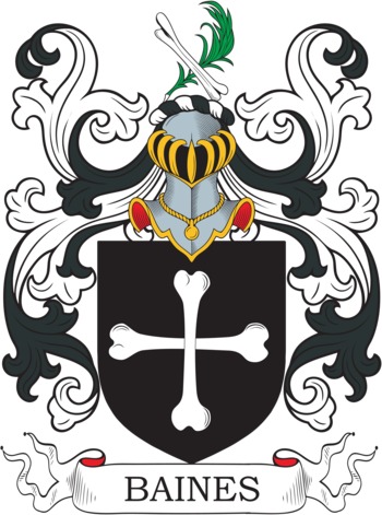 BAINES family crest