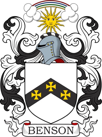 BENSON family crest BENSON family crest