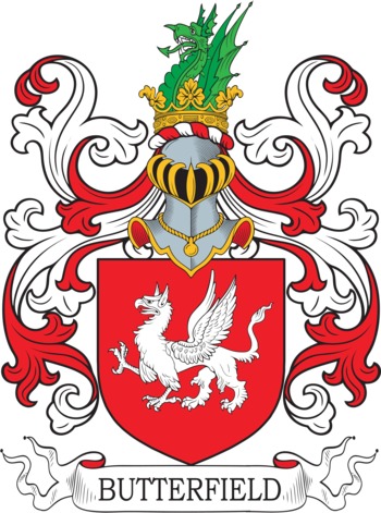 BUTTERFIELD family crest