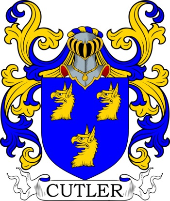 Cutler family crest