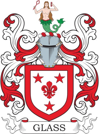 Glass family crest