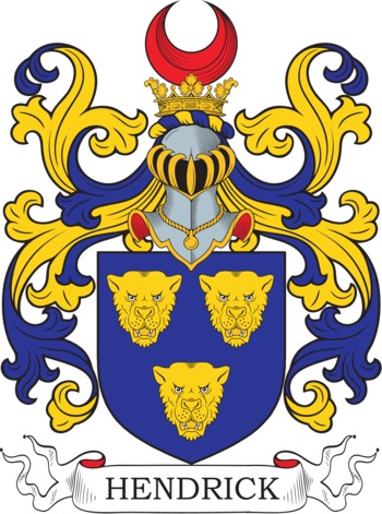 Hendrick family crest Hendrick family crest