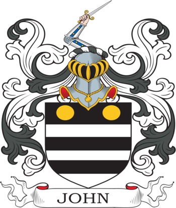 JOHN family crest JOHN family crest