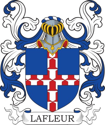 LAFLEUR family crest LAFLEUR family crest