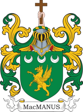 MACMANUS family crest MACMANUS family crest