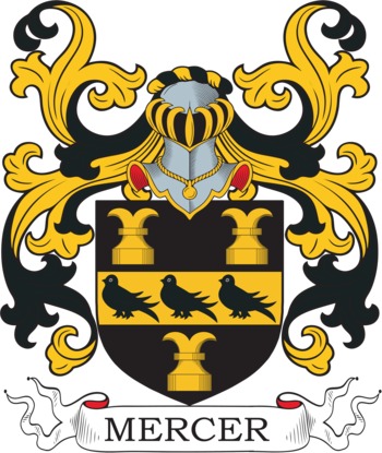 MERCER family crest MERCER family crest