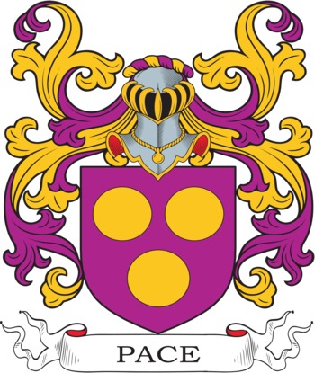 Pace family crest